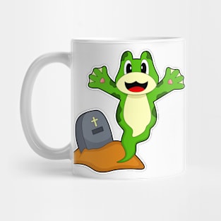 Frog Halloween Grave Mug